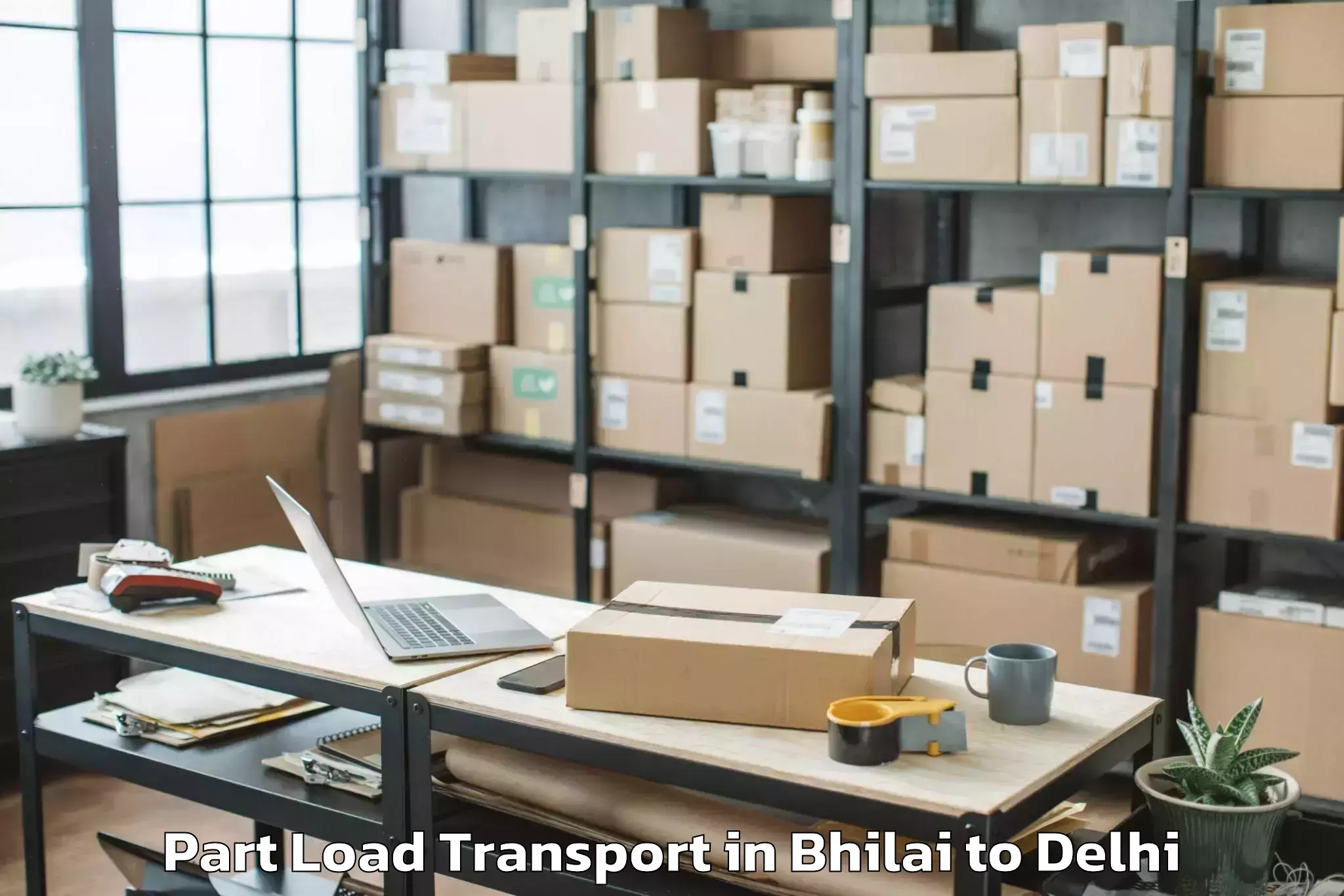 Quality Bhilai to Select Citywalk Mall Part Load Transport